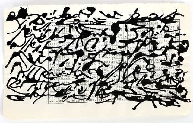 Christian Dotremont | Writing, logogram with unclear text (circa 1965 ...