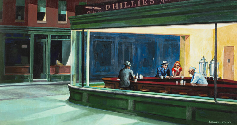 John Myatt Nighthawks In The Style Of Edward Hopper 2021 Artsy john-myatt-nighthawks-in-the-style-of-edward-hopper-2021-artsy