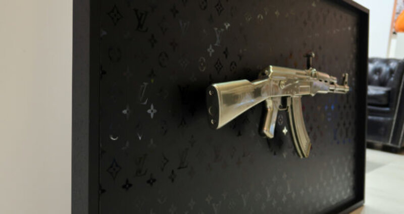 GHOST ART, AK47 GOLD CHROME / Monogram LV BLACK MATT (2020)