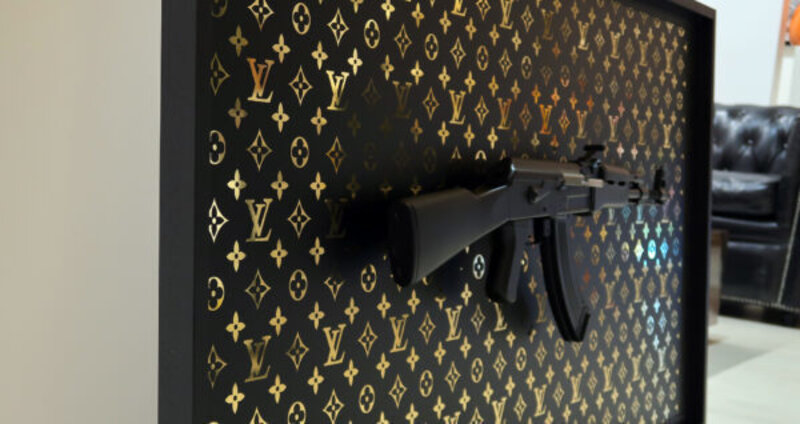 AK-47 Louis Vuitton Wall Art