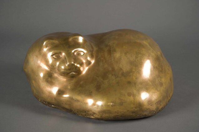 William Zorach, American, 1887-1966, 'Sleeping Cat', Bronze. Sold