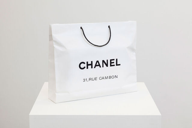 Chanel wrapping paper by Sylvie Fleury on artnet