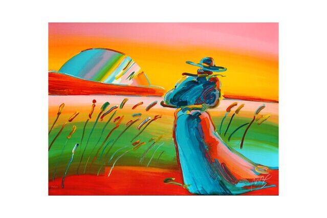 Peter Max | Walking in Reeds II (1992) | Artsy