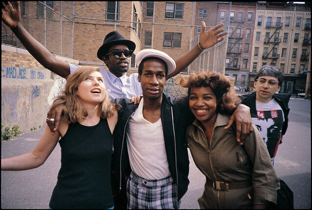 Charlie Ahearn, Fab 5 Freddy (Fred Brathwaite), Grand Master Flash, Debbie  Harry & Fab 5 Freddy photograph (1981/printed later ), Available for Sale
