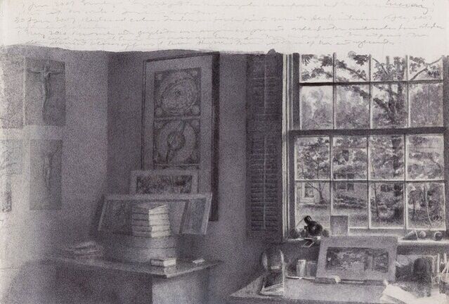 Charles Ritchie | Studio Corner with Journals | Artsy