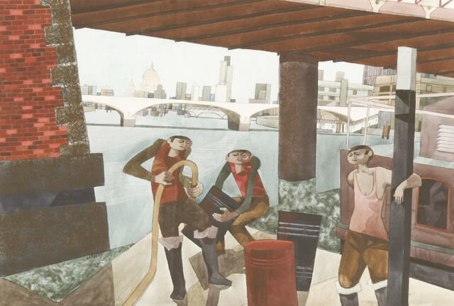 George Large George Large | 'THAMES-SIDE' | Art & Prints | Artsy