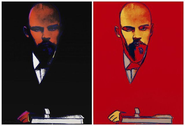 Andy Warhol | Black Lenin (II.402) & Red Lenin (II.403) (1987 ...