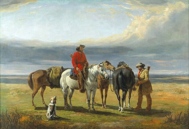 William Tylee Ranney | Halt on the Prairie (1850) | Artsy