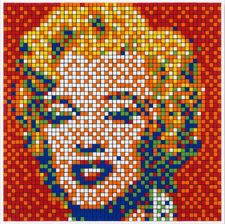 Invader, ‘Rubik Shot Red Marilyn (NVDR1-4)’, 2023