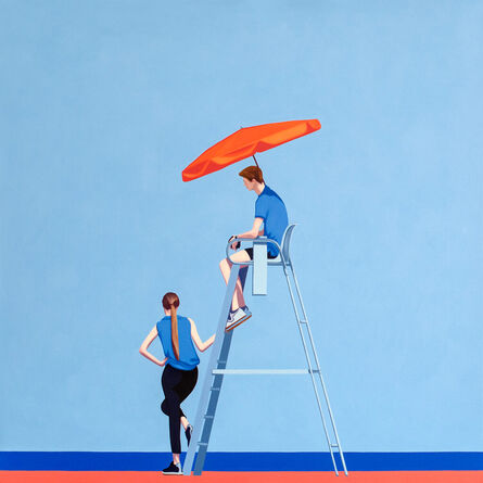 Jeroen Allart, ‘Lifeguard - landscape painting’, 2023