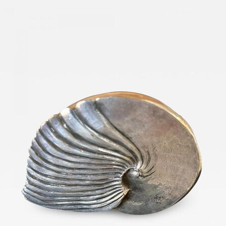 Line Vautrin, ‘Large "Ammonite" Silvered Bronze Box’, ca. 1940s