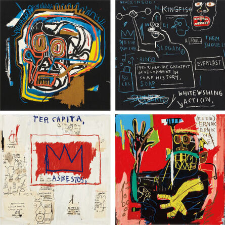 Jean-Michel Basquiat, ‘Head; Rinso; Per Capita; and Ernok’, 1983-2001