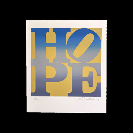 Robert Indiana, ‘Winter from Four Seasons of Hope (Gold)’, 2012