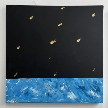 Euan Roberts, ‘The Night The Sky Fell (Gold) (Original Canvas)’, 2019