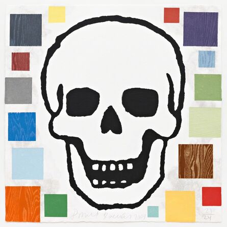 Donald Baechler, ‘Abstract Composition with Skull’, 2009