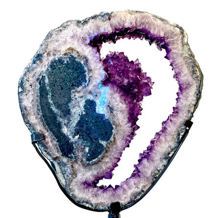 Natural History, ‘Rotating Amethyst Slab’, 130 million years old (cretaceous)