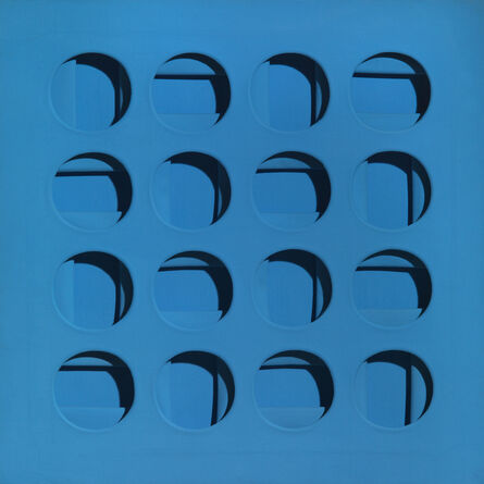 Paolo Scheggi, ‘Intersuperficie curva dall'azzurro’, 1966