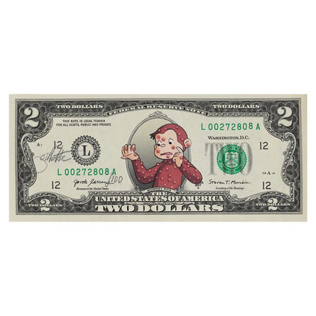 Jeff Gillette, ‘Monkey Pox Two-Dollar Bill’, 2022