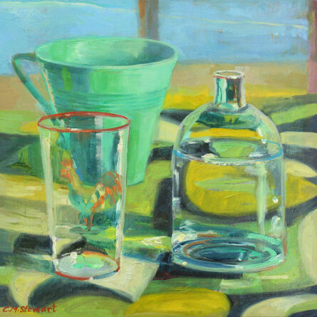 Carol Stewart, ‘Green Painting with Alex Katz’, 2022
