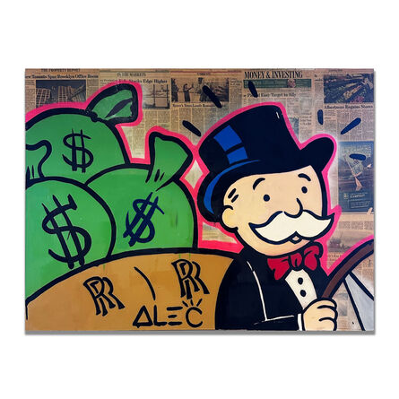 Monopoly Suspenders Polka Dot Tie Hermes Title Deed - Alec