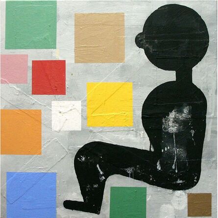 Donald Baechler, ‘"The Translator (Abstract painting with seated figure)"’, 2004
