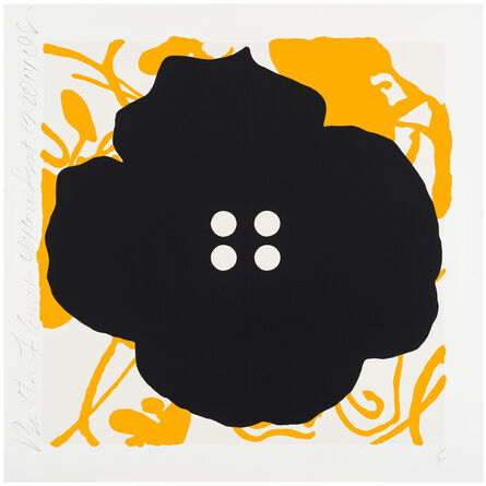 Donald Sultan, ‘Button Flower Yellow, Sept 17, 2014’, 2014