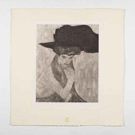 Gustav Klimt, ‘The Black Feathered Hat [Das Werk Gustav Klimts]’, 1914