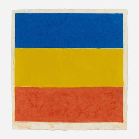 Ellsworth Kelly, ‘Colored Paper Image XVI (Blue Yellow Red)’, 1976