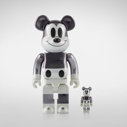 Medicom Bearbrick 2010 Disney Mickey & Minnie Mouse (Black & White)  New!