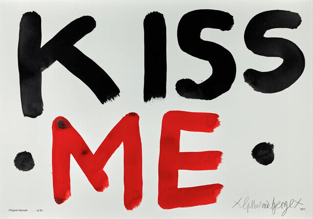 KISS ME (BLACK & RED) – The Gilbert and George Centre