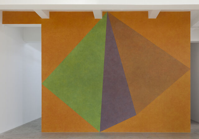 Sol LeWitt | Wall Drawing #459, Asymmetrical Pyramid with Color ink ...