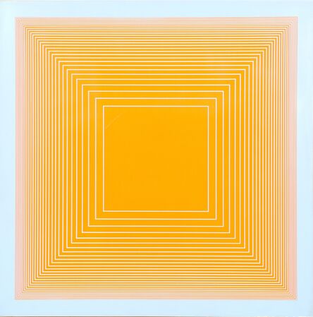 Richard Anuszkiewicz, ‘Orange on Blue Square from Volumes: Variable Multiple’, 1969