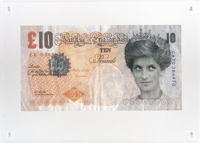 Banksy | Di-Faced Tenner, 10GBP Note (2005) | Artsy