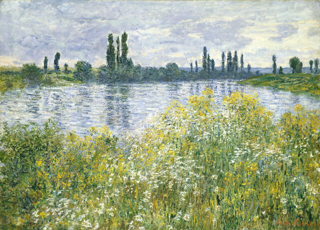 (1880) of Seine, Monet the Claude | Banks Artsy Vétheuil |