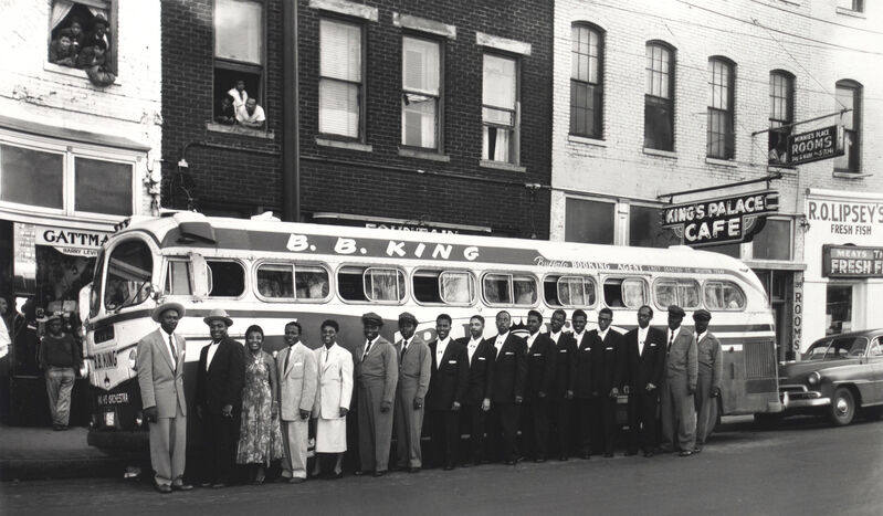 Ernest Withers | B.B. King's Tour Bus, "Big Red", Beale Street (ca 1956) | Available for Sale | Artsy