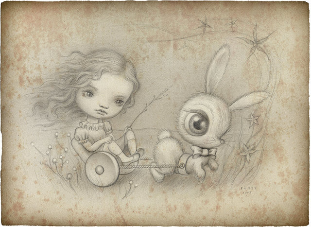 Mark Ryden Rabbit Bunny Cart (2007) by Mark Ryden - For Sale | Artsy