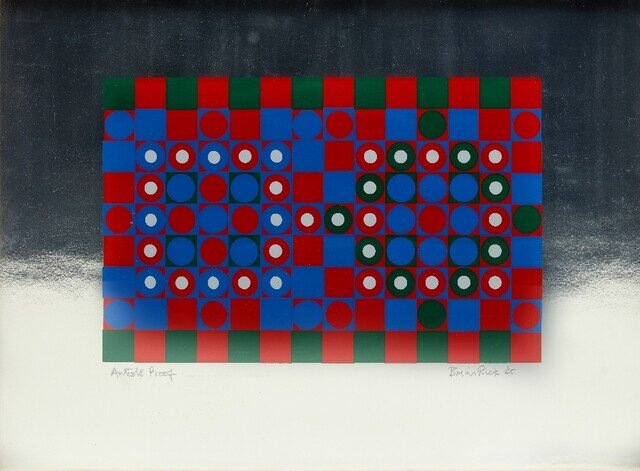 Brian Rice Design Structure on Silver Background (1965) by Brian Rice | Artsy