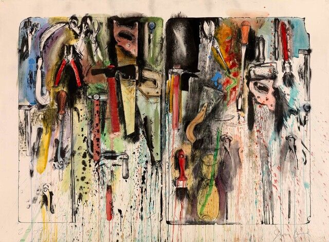 Jim Dine Hand Colored Tools X 2009 Available For Sale Artsy jim-dine-hand-colored-tools-x-2009-available-for-sale-artsy
