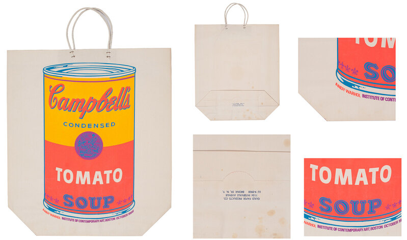 Andy Warhol, Campbell's Soup Bag, 1966, Exhibition at Institute of  Contemporary Art Boston, Near MINT (1966), Available for Sale
