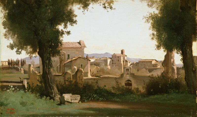 Jean-Baptiste-Camille Corot  View from the Farnese Gardens, Rome