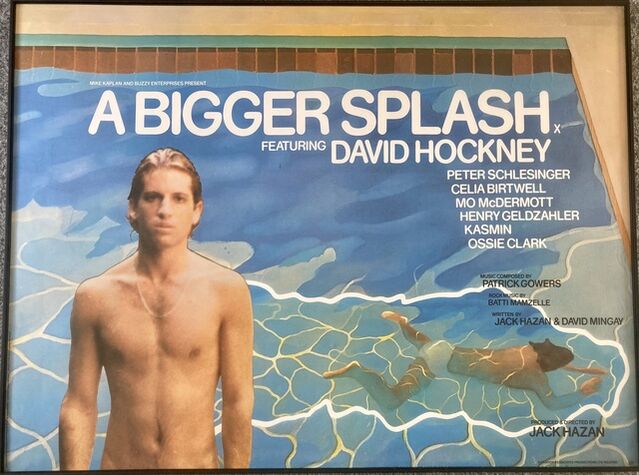 Kunstneriske Perennial Kære David Hockney | 'A Bigger Splash' Movie Poster (1974) | Available for Sale  | Artsy