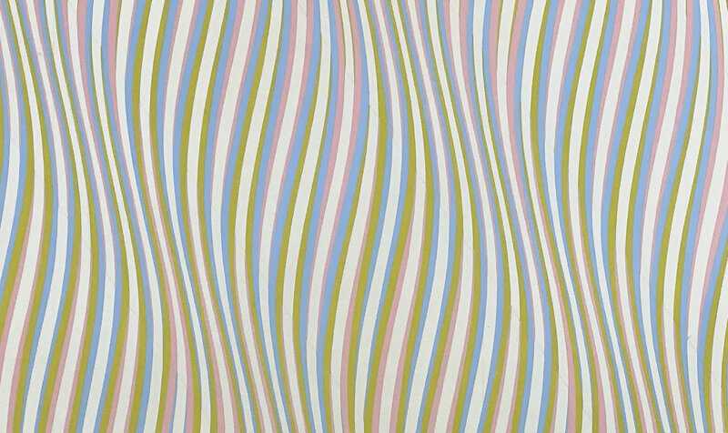 Bridget Riley | Twisted Curve, Horizontal Colour Movement (1977) | Artsy