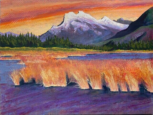 John Webster | Rundle from Vermilion Lakes (2024) | Available for Sale ...