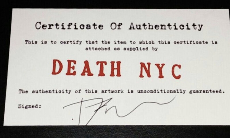 At Auction: Death NYC, Death NYC - Silkscreen - Hand signed