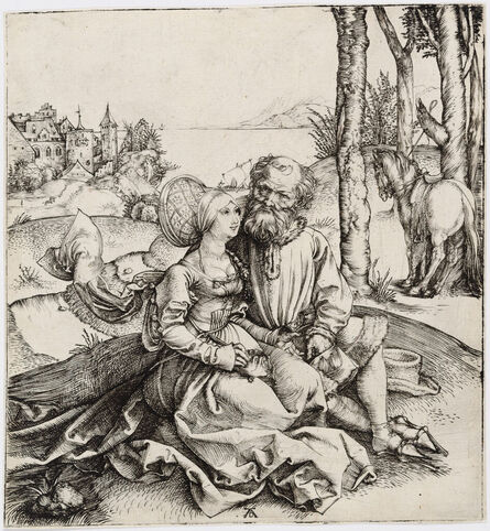 Albrecht Dürer, ‘The Ill-Assorted Couple (or The Promise of Love)’, 1495