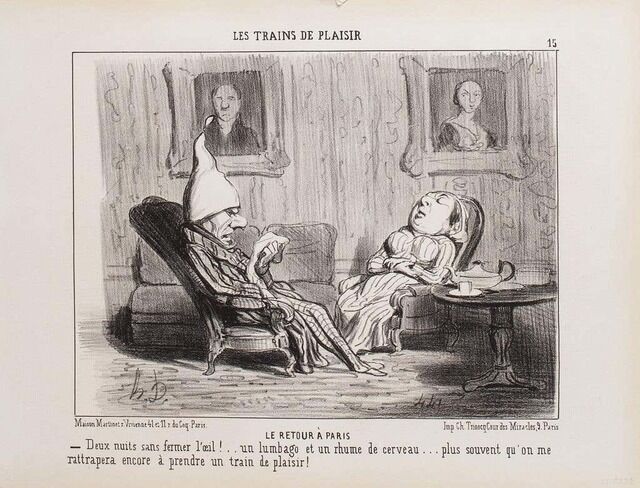 Convergeren Vriendin Concurrenten Honoré Daumier | Le Retour à Paris (1852) | Available for Sale | Artsy