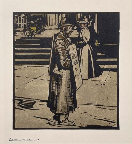 William Nicholson, ‘Sandwich-Man (Trafalgar Square)’, 1898