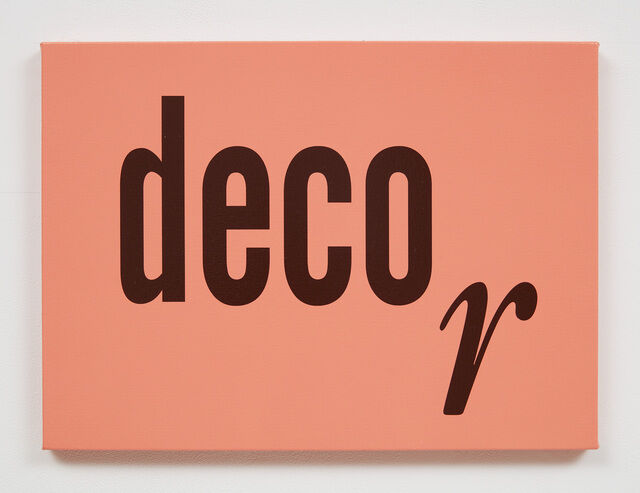 Kay Rosen | Decor (2021) | Available for Sale | Artsy