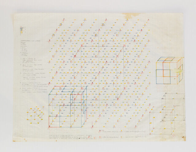 Clark Richert | Interpenetrating Cubic Lattices (ca. 1993) | Artsy