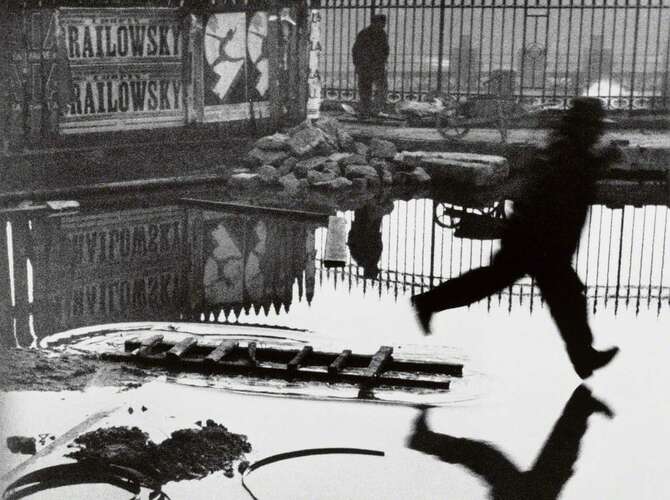 Henri Cartier-Bresson's Behind The Gare Saint-Lazare - For Sale on Artsy